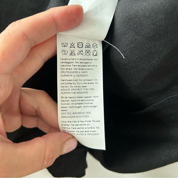 Marina Rinaldi Dumas Linen Leopard Print Short Sleeve Shift Dress - Picture 9 of 10